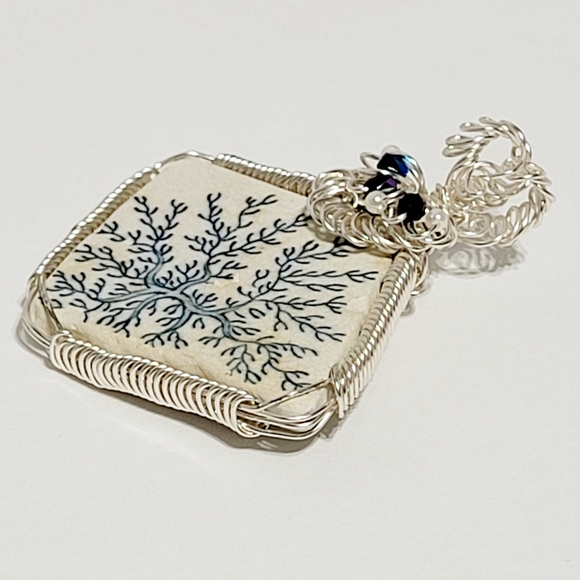 Rare Sea Pottery Pendant - Picture 6 of 11